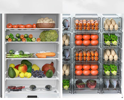 Caja Organizador Refrigerador Cocina Contenedores Con Tapa 🧊🍏