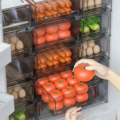 Caja Organizador Refrigerador Cocina Contenedores Con Tapa 🧊🍏